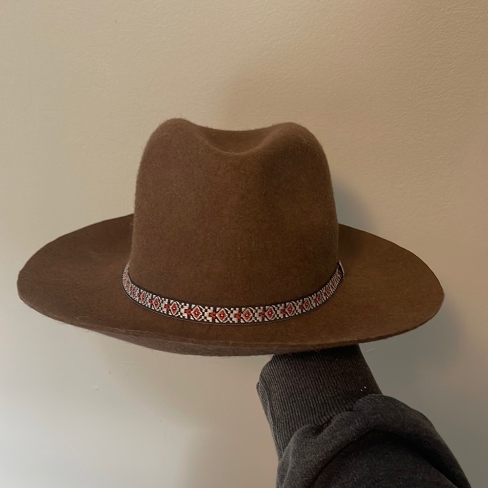 D&Y winter bohemian 100% wool floppy fedora style hat